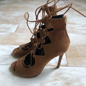 Aldo Ankle Lace Up Heel